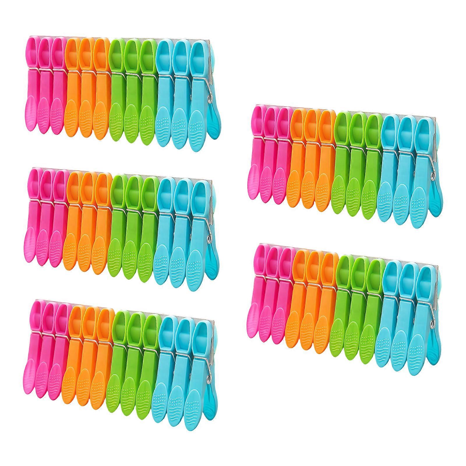 Travel Friendly Plastic Clip for Garment Drying Secure Windproof Designs Portable Household Daily Use Multicolor