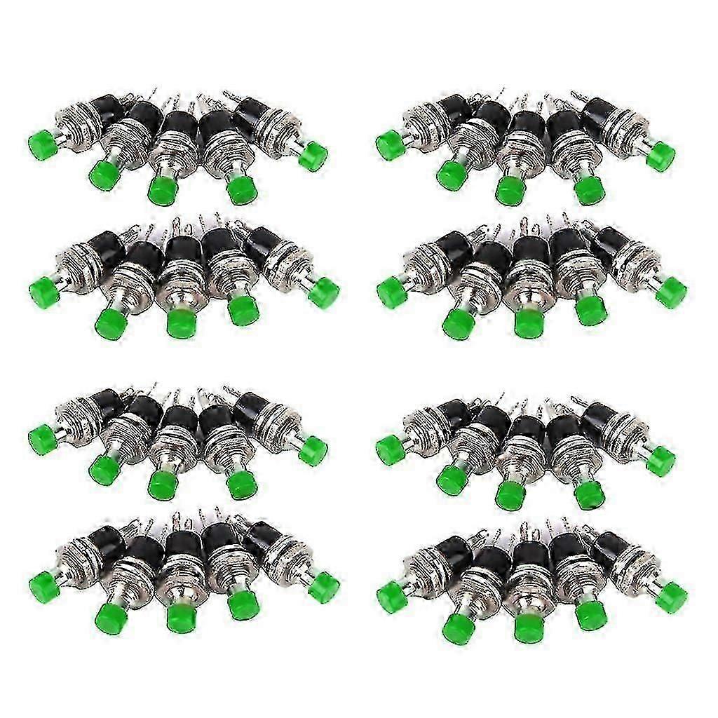 Mini Green Momentary Push Button Switch Ideal for Model Railway Enthusiasts