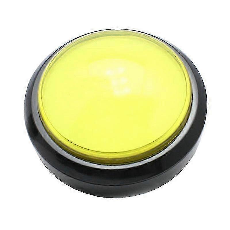Arcade push button 100mm round LED illuminated with microswitch