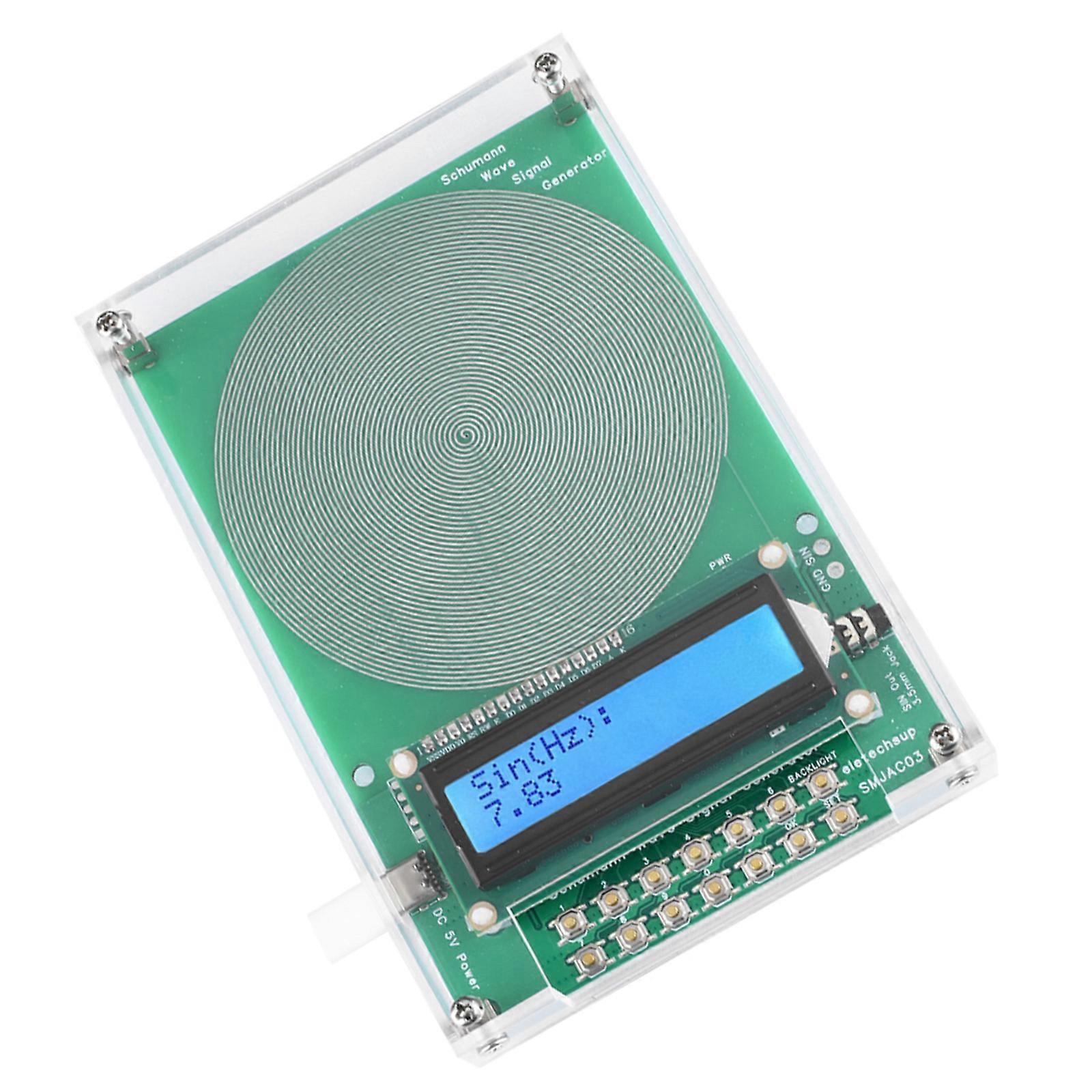 7.83Hz Schumann Waves Generator with Adjustable Frequency Ranges and Durability Acrylic Shell for Enhances Stability Multicolor