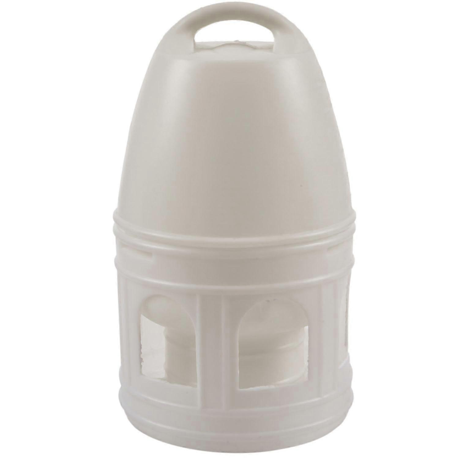 Removeble White Plastic Drinker With Handle For Pigeons Bird Supplies 29cm X 17cm