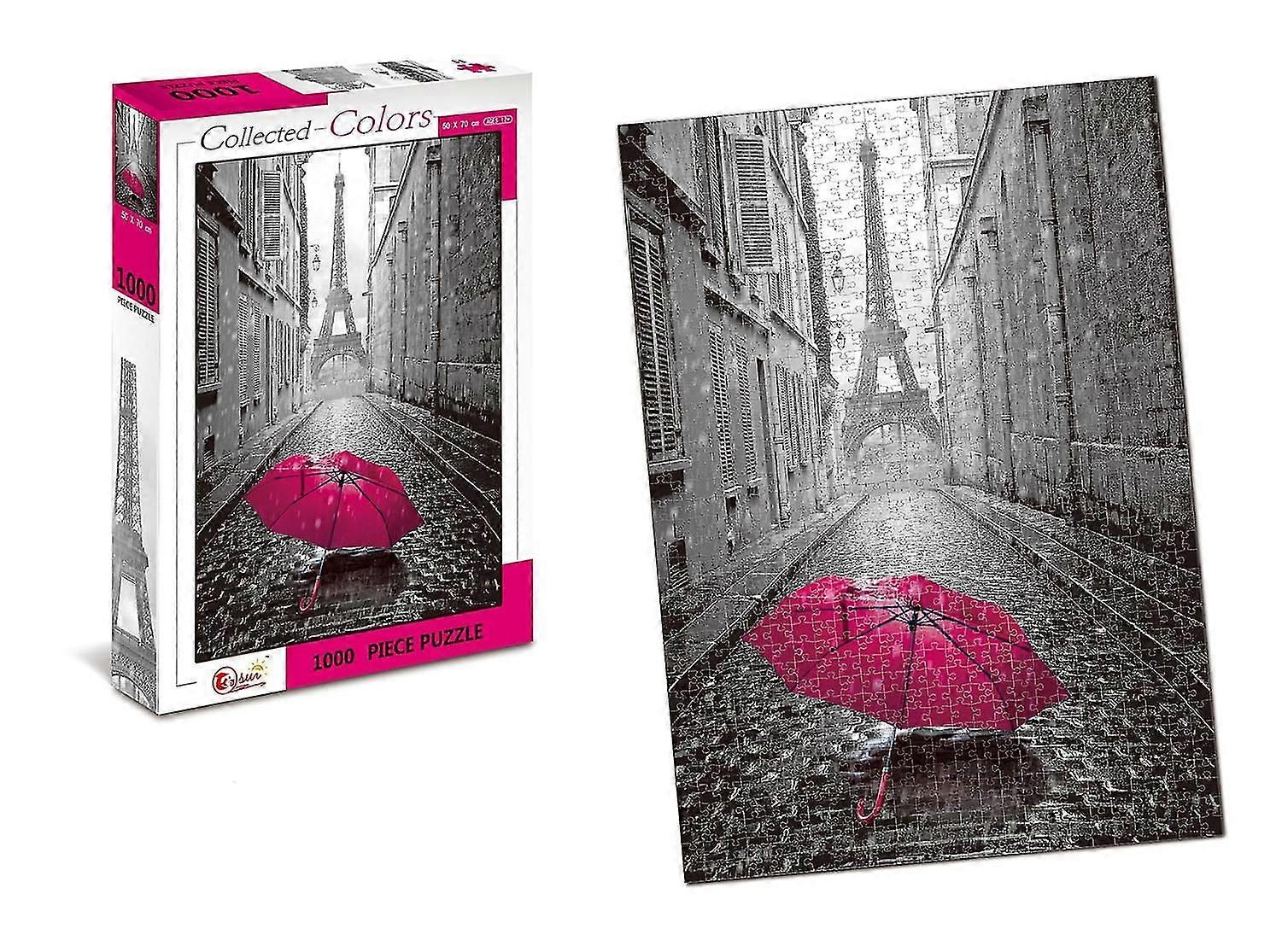 Collected colors paris eiffel tower 1000 piece jigsaw puzzle @BUGU