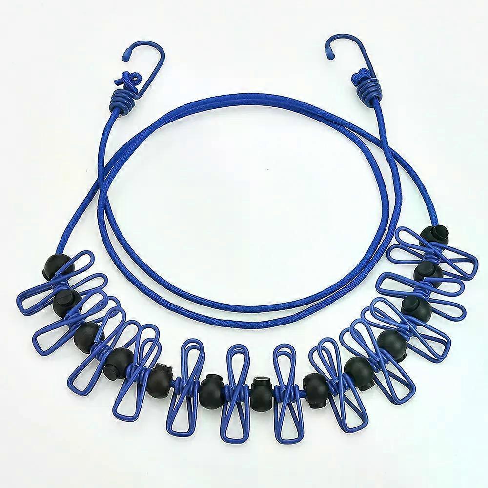 Portable Clothes Drying Line Windproof Elastic Elastic Retractable Laundry Suitable for Backyard