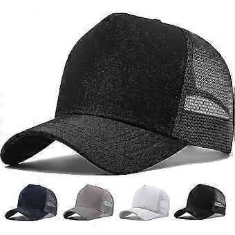 Boné de caminhoneiro de malha XXL para homens com coroa alta ajustável