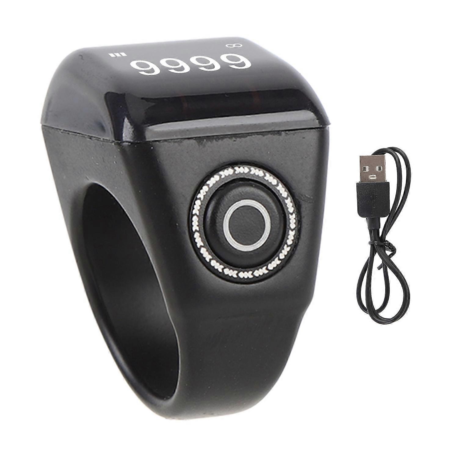 Electronic Finger Counter Smart IP67 Rain Proof Rechargeable Digital Tasbih Finger Counter for Sport