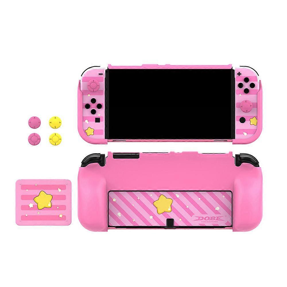 Sticker for Nintendo Switch OLED Game Console + Console Cover + Card Case + Rocker Cover Set