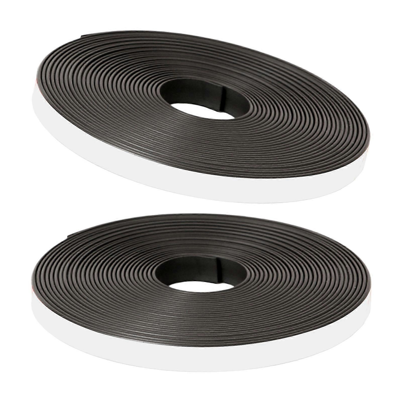 Magnetic Tape,Strong Magnetic Strips with Selfs Adhesive Backing Flexible Magnet Tape Rolls for DIY Projects,Whiteboard Multicolor