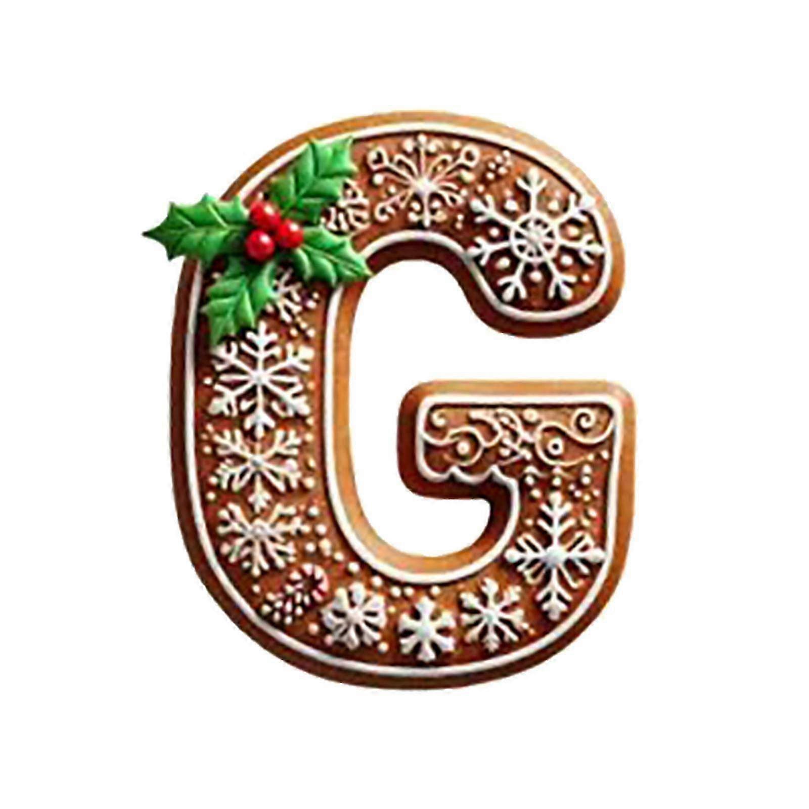 Christmas Tree Ornaments with 26 Letters for Window Decor