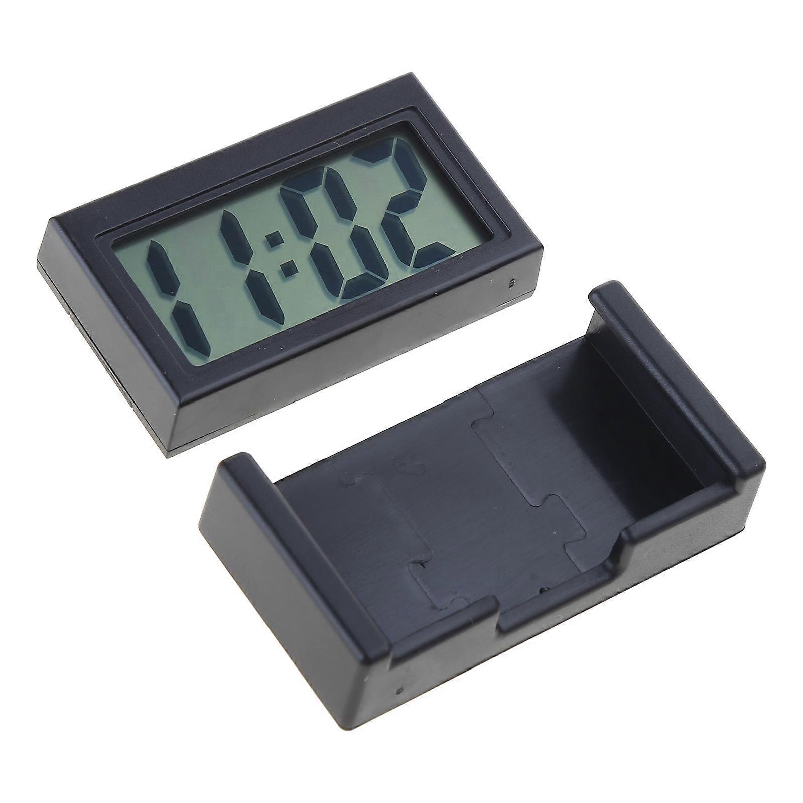 Digital Table Car Dashboard Desk Electronic Clock Easy to Carry Simple Design Easy To Install Convenient Gift for Man  Black
