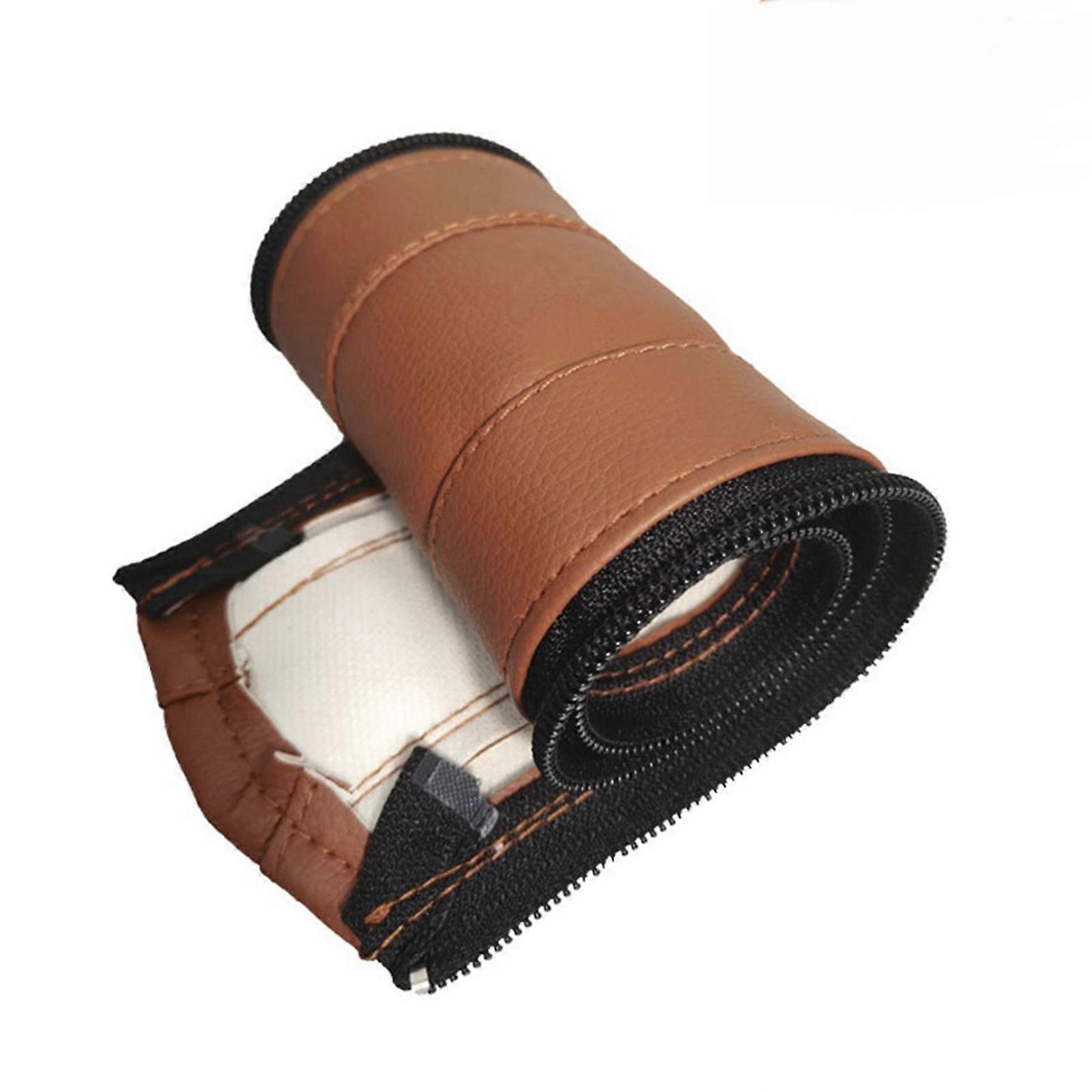 Pram Handle PU Cover Baby Pushchair Armrest Handle Sleeve Pushchair Handlebar Sleeve Removable Handle Cover  Brown