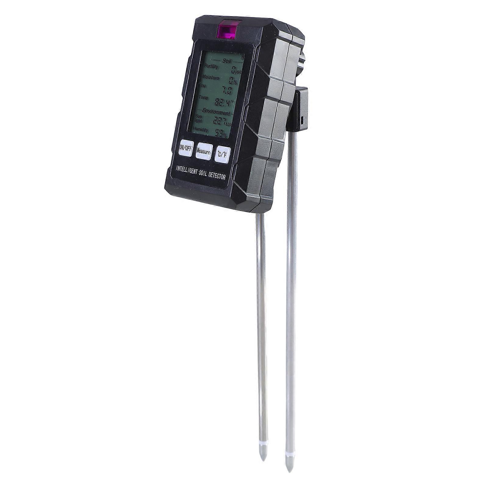 User Friendly Soil Assessment Tool with Integrated LCD Display Easy Carry  Soil Testing set for Gardening & Agriculture Multicolor