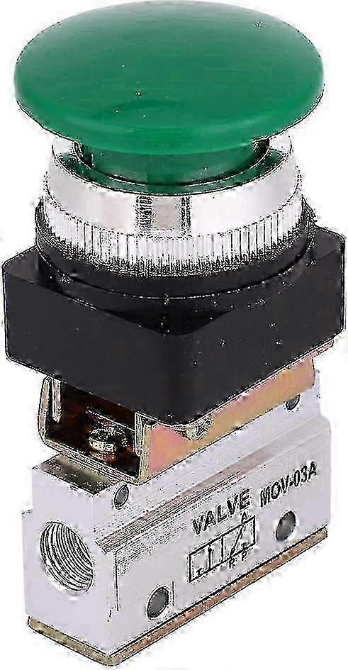 MOV-03A Push-button Pneumatic Valve G1/8 3-Way