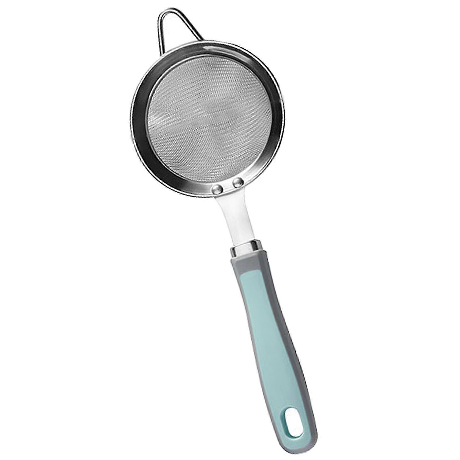 Small Fine Meshes Strainers with Handle Stainsless Steels Handheld Colander Kitchen Food Strainers Easy to Use Multicolor