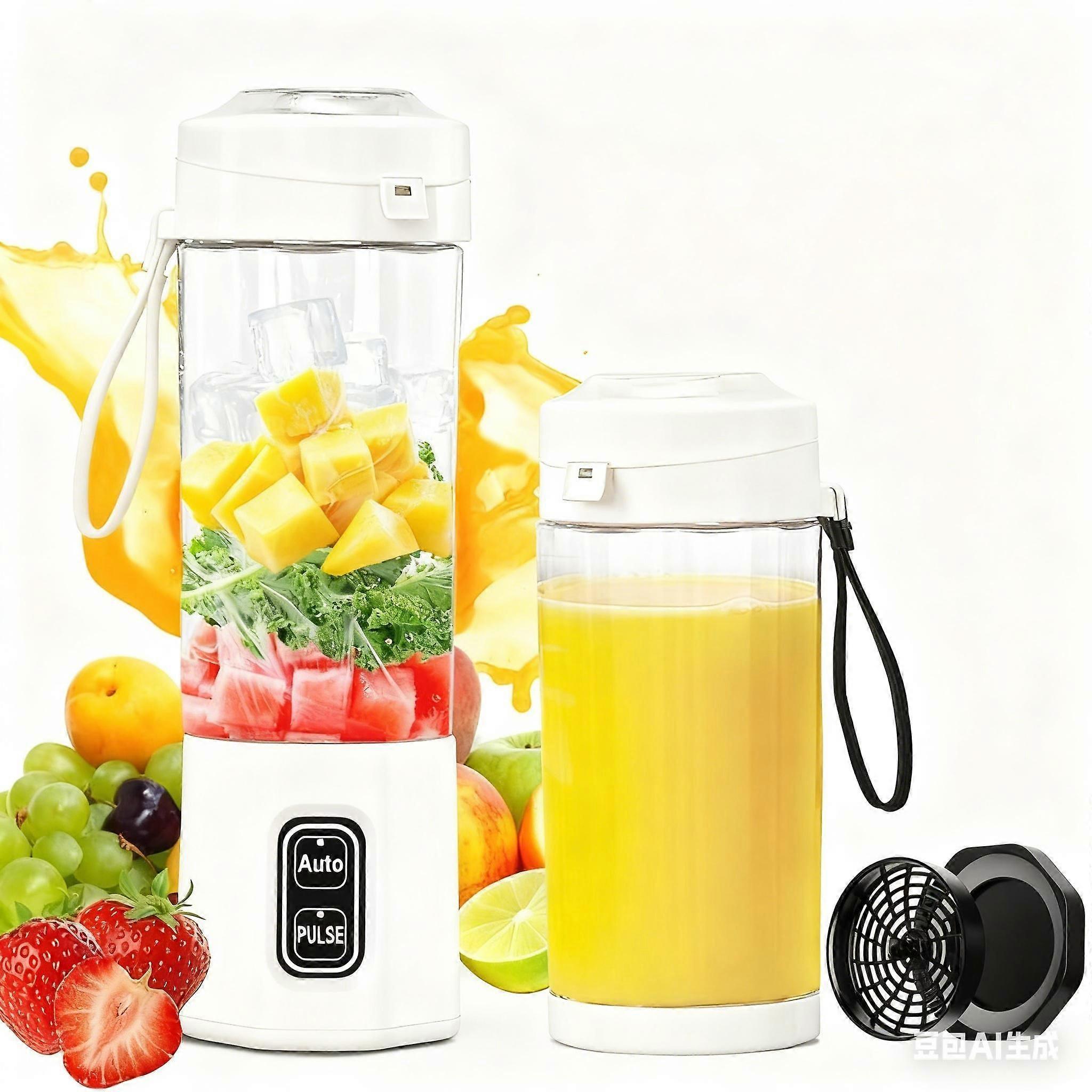 Portable Juicer, Mini Blender for Milkshakes and Smoothies with Pulse Mixing and Protective Design for Home, Personal, Travel