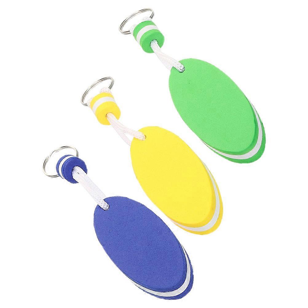 Waterproof Keychain EVA Foam Floating Design for Fishing and Boating High Visibility 3Pcs