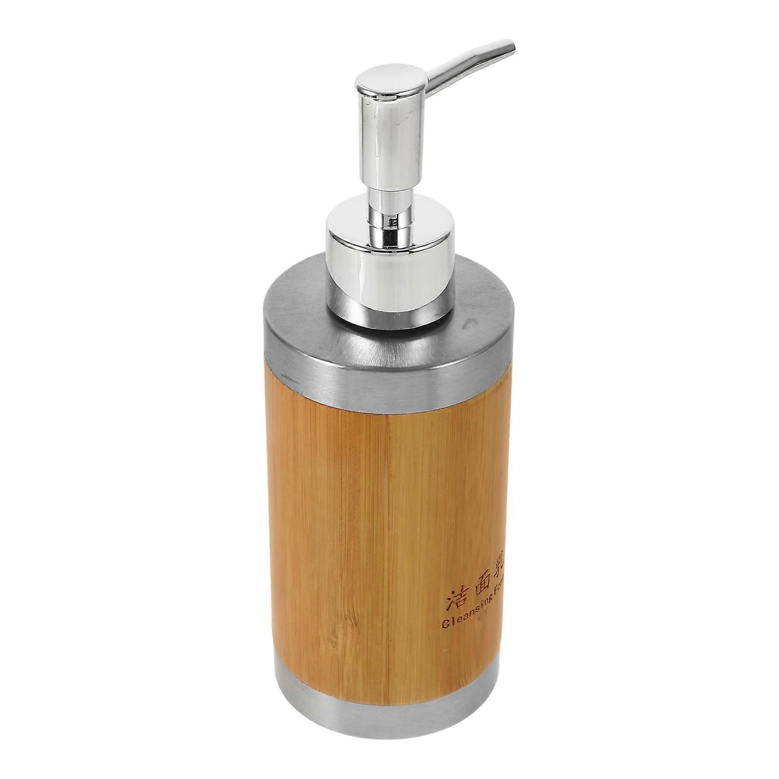 Soap Dispenser Bamboo Plastic Bottle for Storage