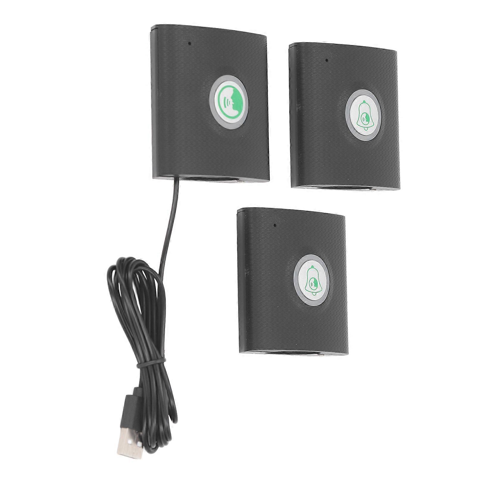 433MHz Wireless 2-Way Voice Intercom for Home Security - 2 External 1 Internal Unit, Black