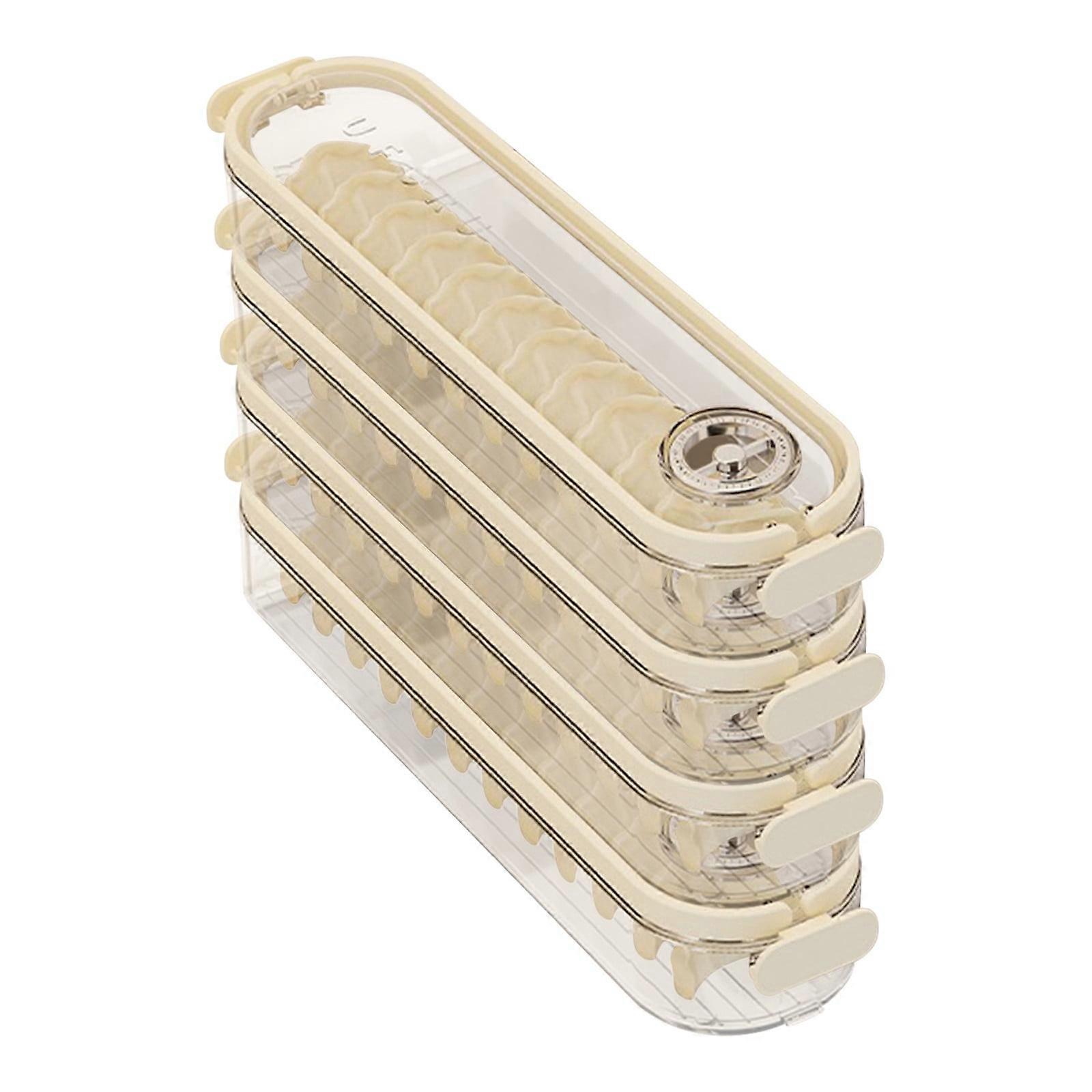Dumpling Box Well Sealed Storage Container Multi-layer Storage Drawer Stylish Storage Container Easy Storage Box Food Refrigerator Container.