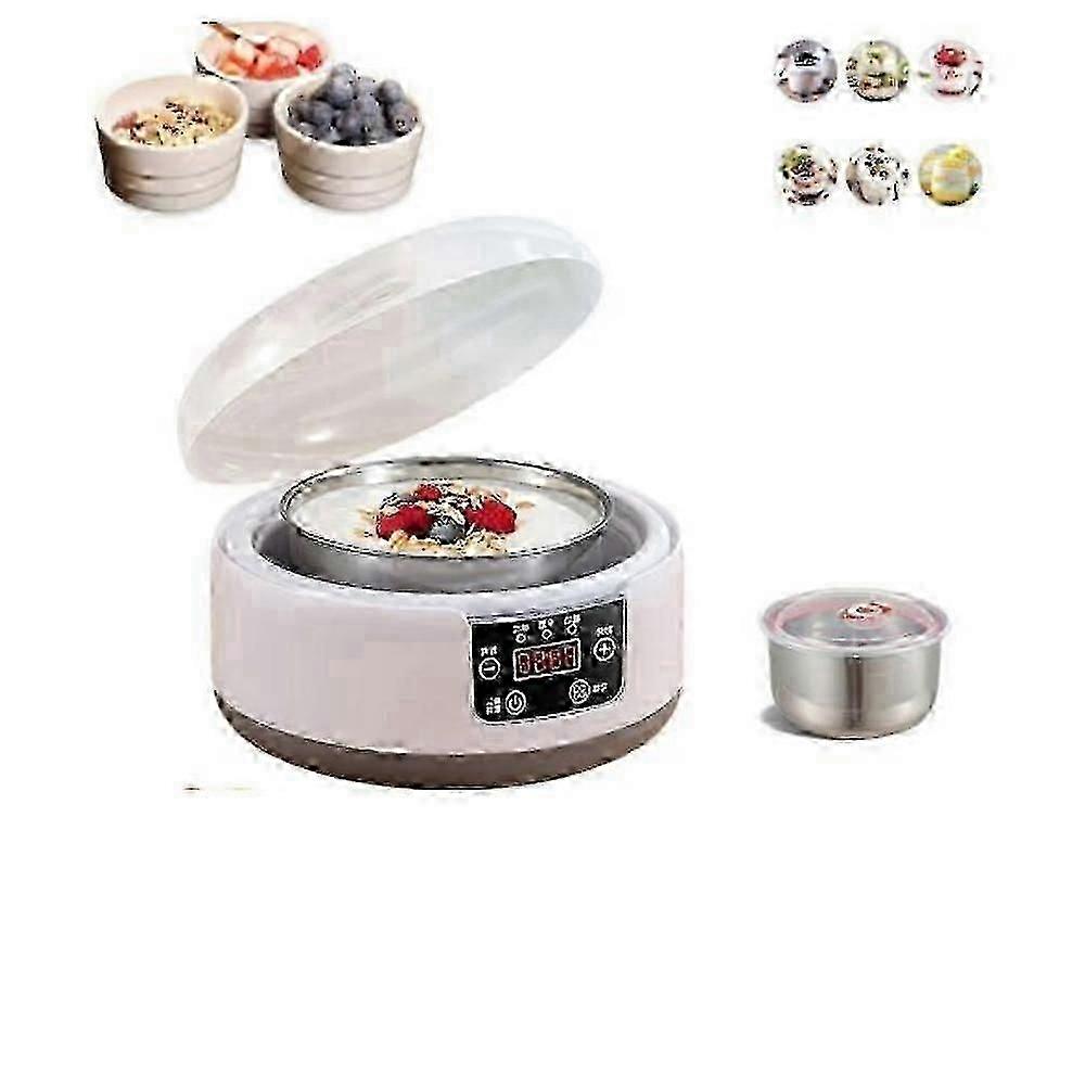 36-Hour Adjustable Yogurt Maker Machine with Temperature Control for Homemade Yogurt