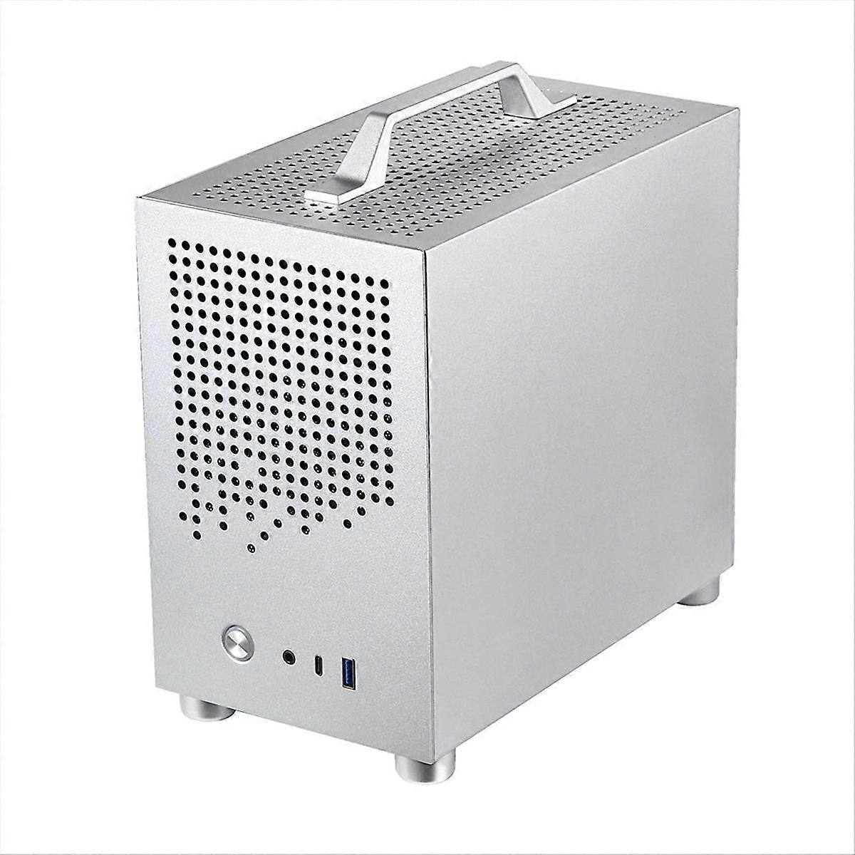 Micro-ITX-behuizing PC-behuizing SKTC A17 SGCC Computerbehuizing Zilver