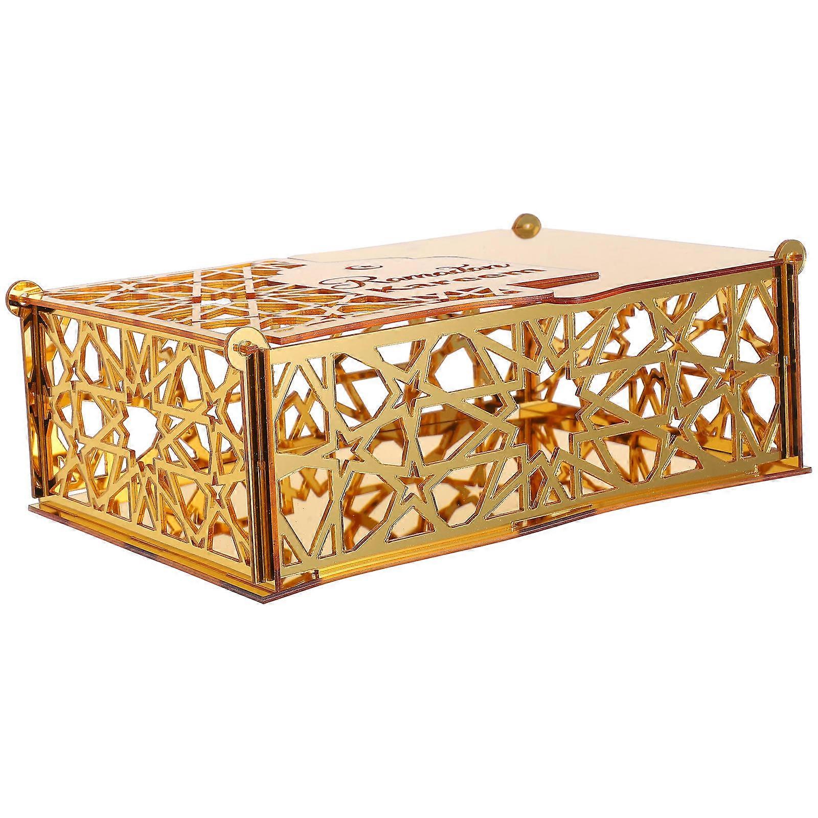 Ramadan Candy Box Decorative Holder For Eid Party Elegant Design 1Set
