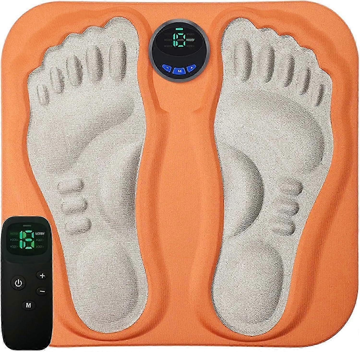 Remote Control Foot Massager Mat with Microcurrent Pulse, Automatic Foot Therapy Machine (Boxed)