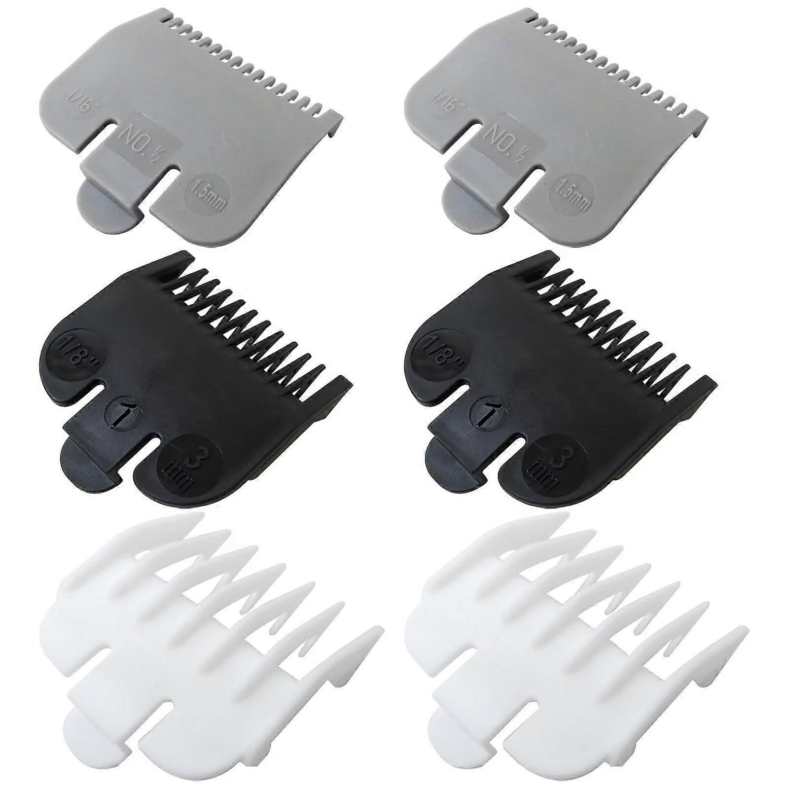 Clipper Guards Set 1.5mm 3mm 4.5mm, 6 Pack Replacement Attachment Combs for Wahl Clipper for Precise Hair Cutting