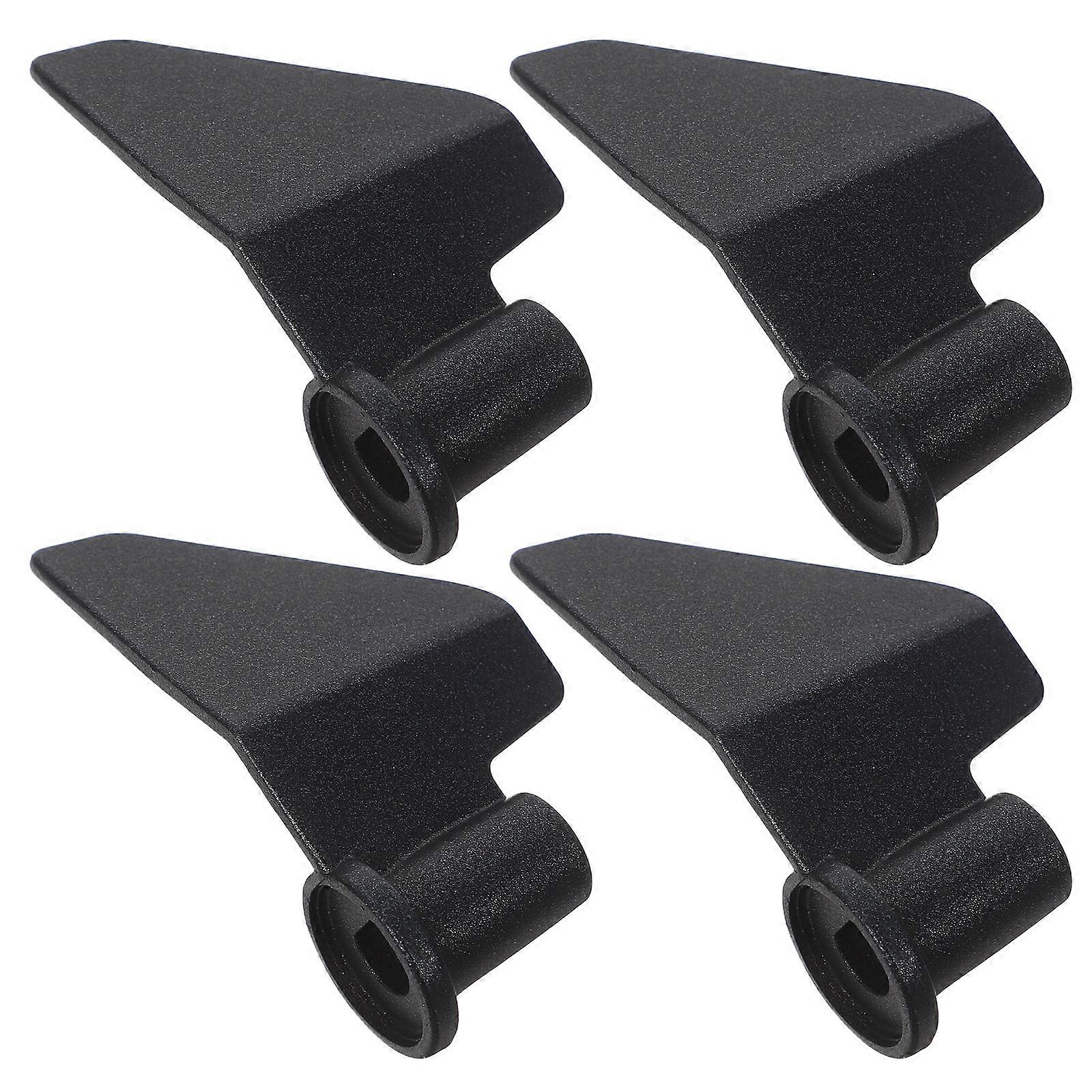 Black Breadmaker Paddle for Efficient Mixing 4Pcs Bread Machine Replacement Parts