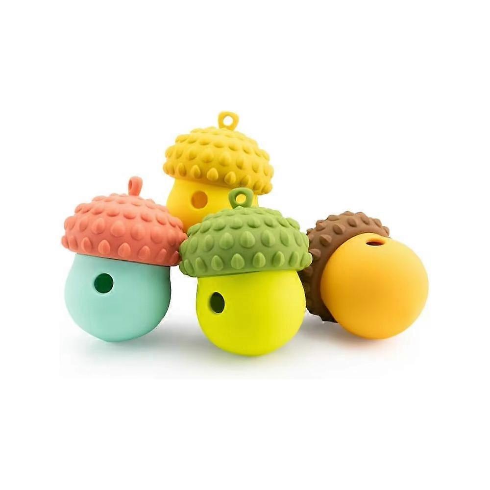 Multi Function Pinecone Dog Toy Food Leaking Ball Slow Feeder Puzzle Chew Teeth Cleaning Interactive Pet Enrichment Supplies