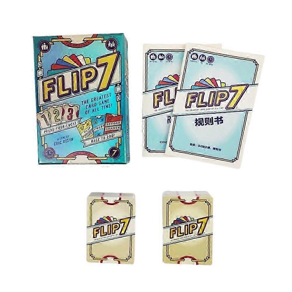 Flip 7, The Ultimate Blend Of Press Your Luck And Strategy, Fast-paced Addictive Card Game, 3+ Players, Ages 8 Up, 20 Minutes Play Time-New Arrival
