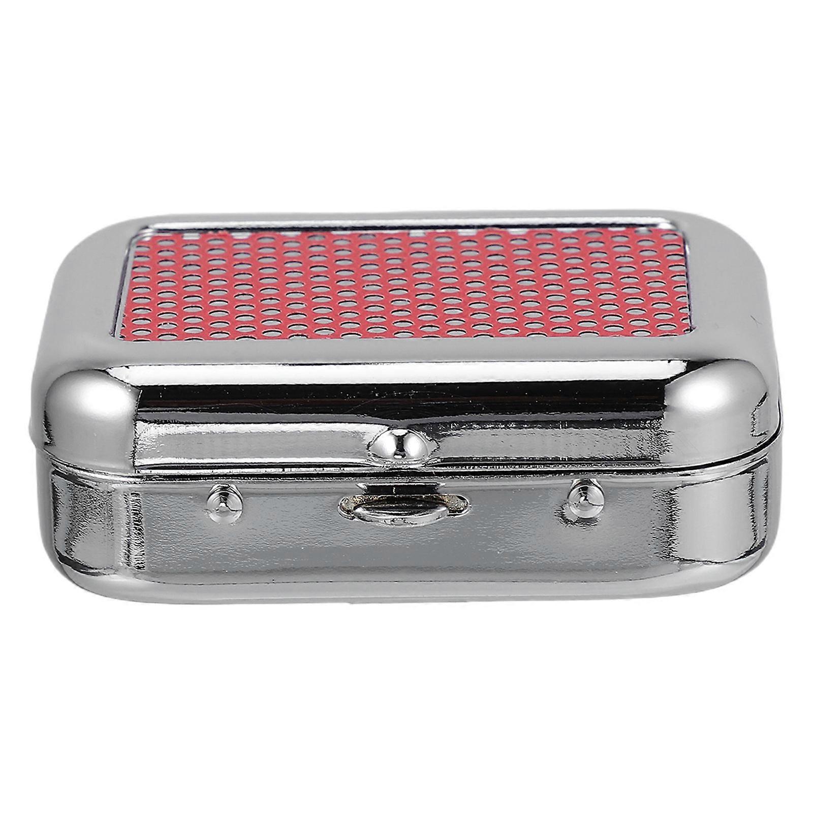 Metal Portable Pocket Ashtray Windproof Travel Ash Container