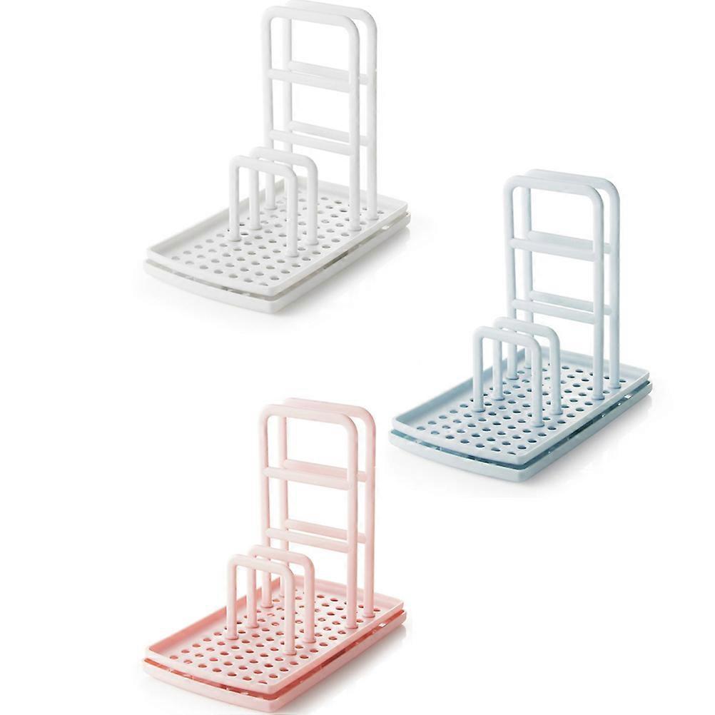 Plastic Drain Rack Dishcloth Holder for Kitchen Use Blue Color