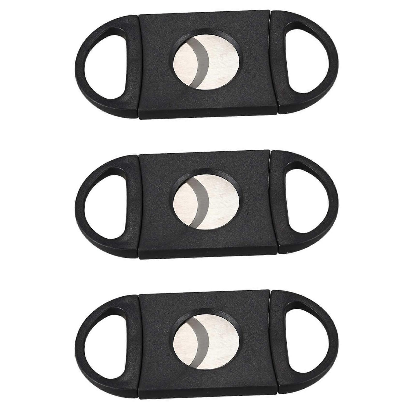 3X Oval-Shaped Cigar Cutter, Double Cut Blade