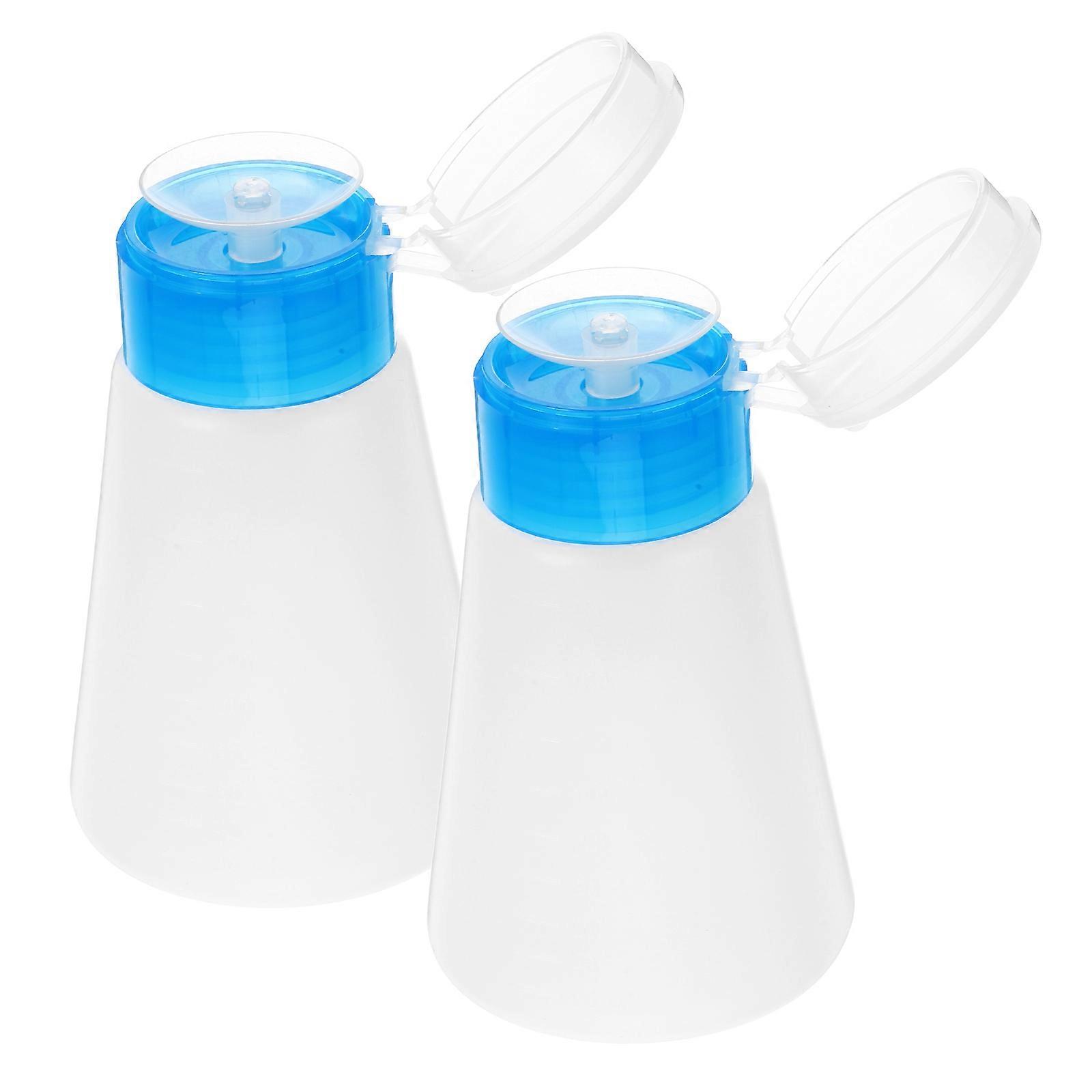 Makeup Container Press Bottles for Storage Use 4Pcs Empty Refillable Pump-Bottles