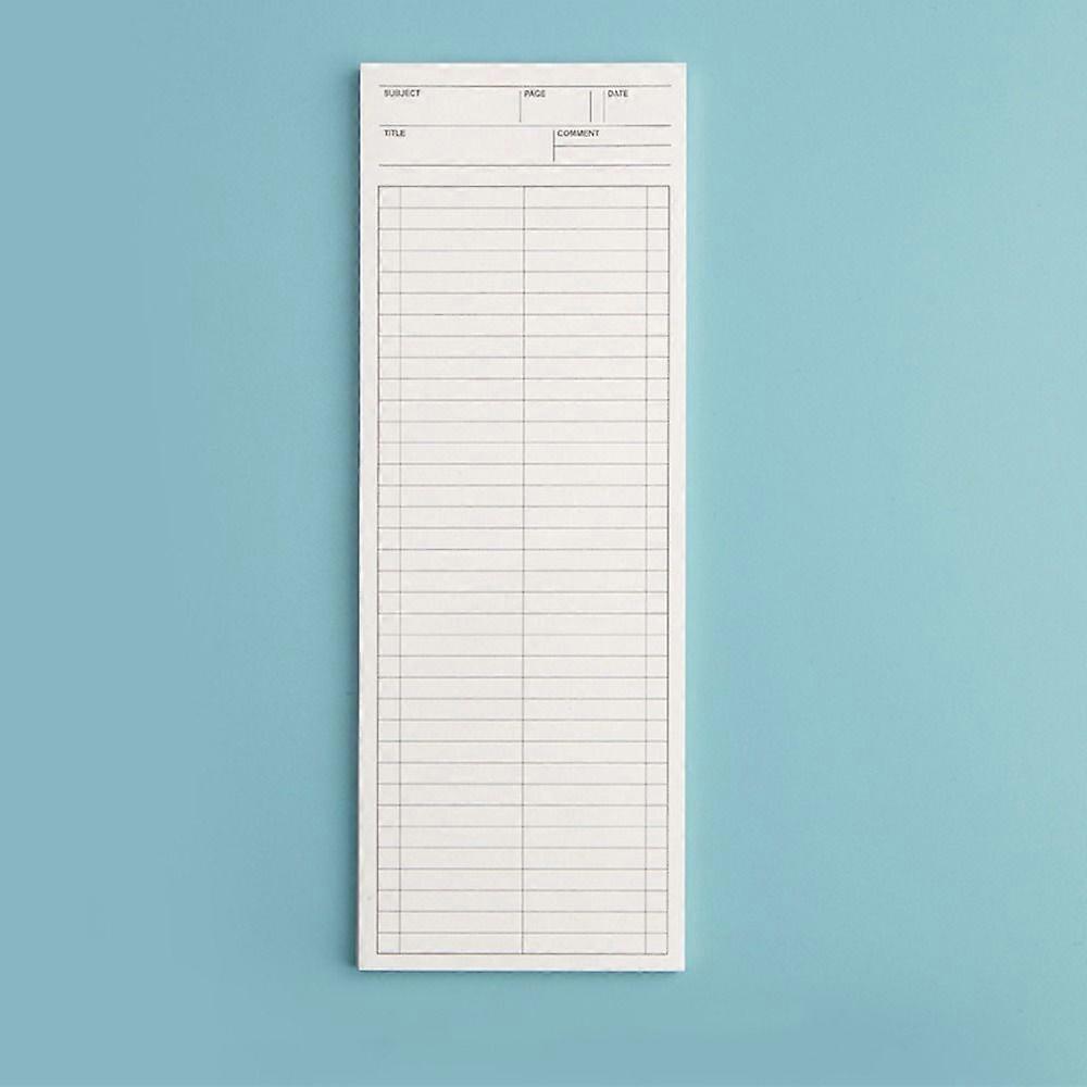 Simple Non-sticky Long Notepad 50 Sheets Stationery Memo Pad Note Paper Gift