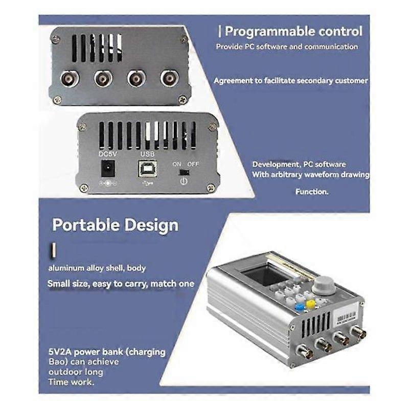 JDS2900 60MHz DDS Function Arbitrary Waveform Signal Generator Sweep Counter Frequency Meter Digita