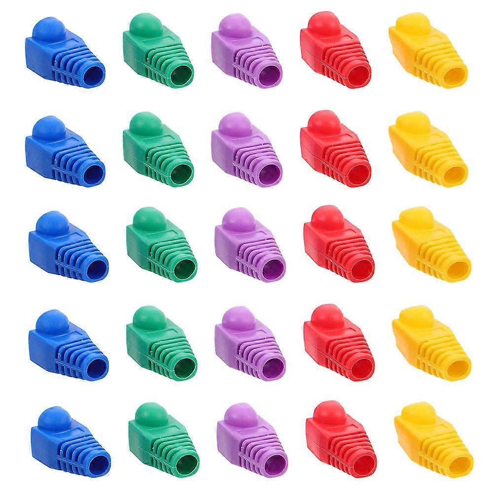 PVC Ethernet Cable End Covers for Reliable Wire Protection 300Pcs