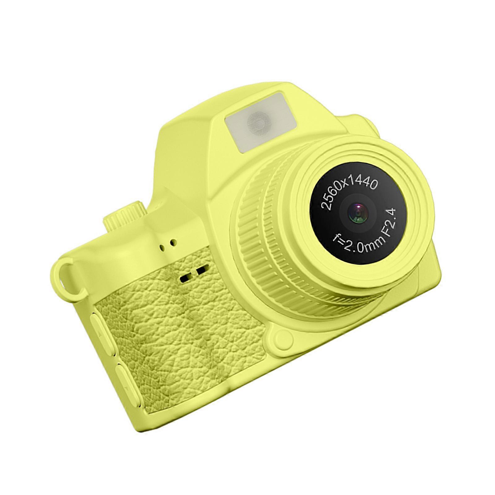 Digital Thumb Camera Supports Up to 2Hours Continuous Shoot for Short Trip Children Play Cameras Creative Projects  Yellow