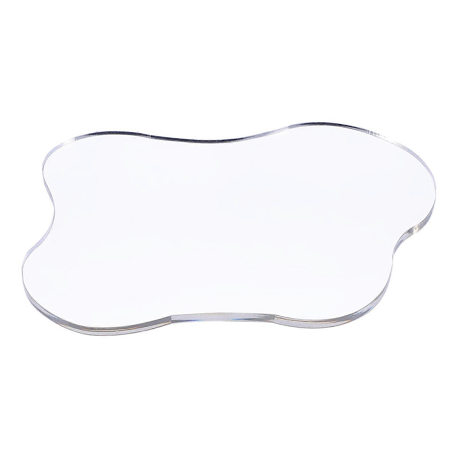 Transparent Acrylic Coaster for Home Use Practical Storage Plate 1Pcs