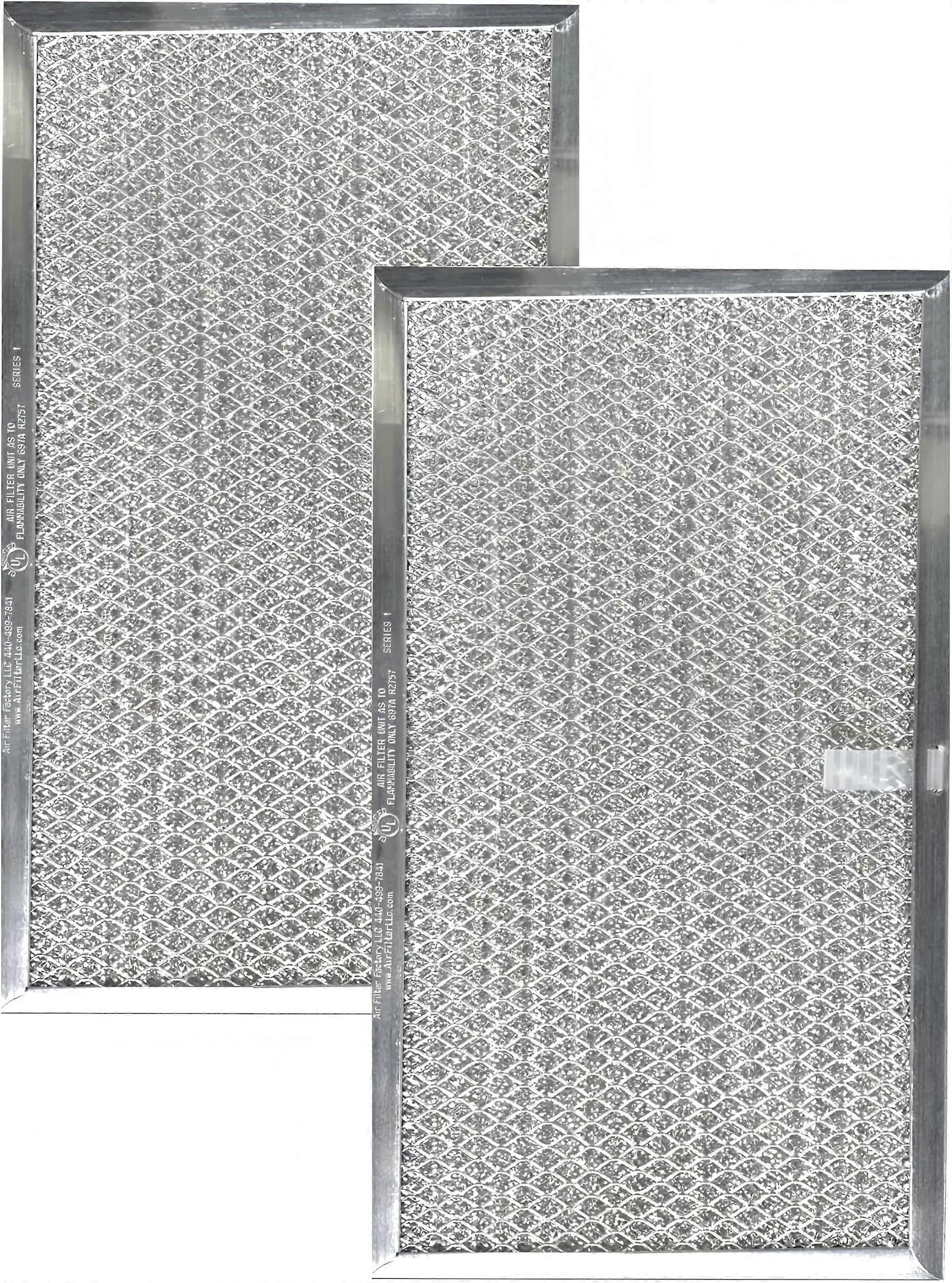 Aluminum Grease Range Hood Filter Replacement 65/8 x 115/8 Mesh, 2 Pack for Broan
