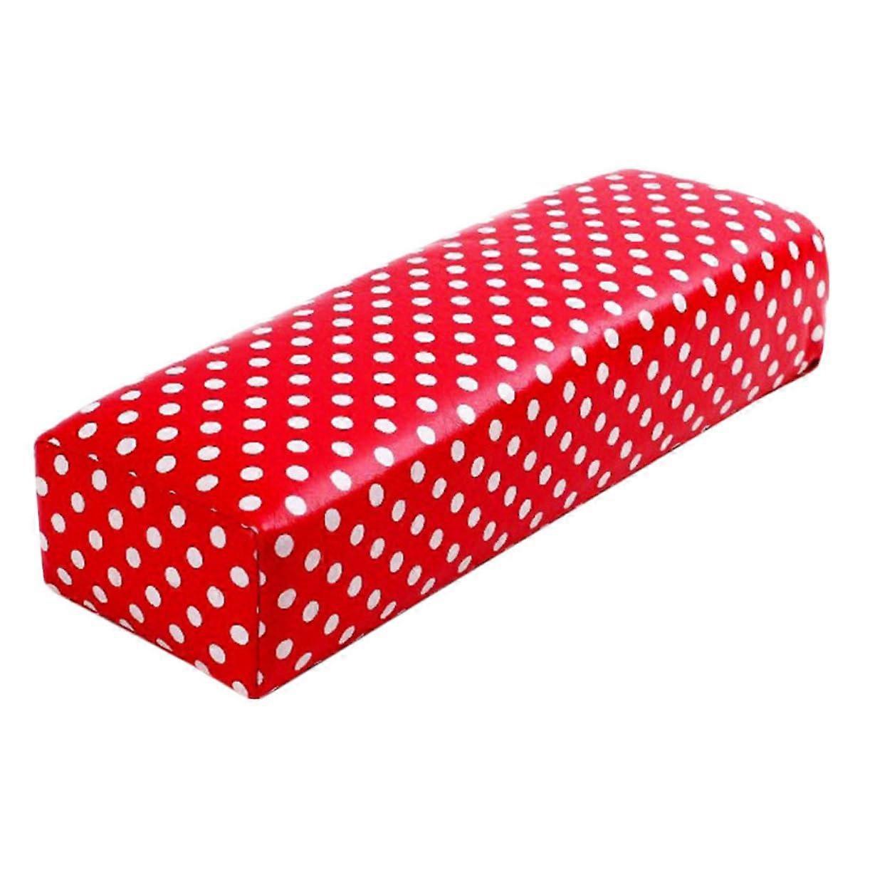 Nail Hand Rest Pillow with Ergonomic UShaped Support, Splashproof Leather, Stylish Pattern for Manicure
