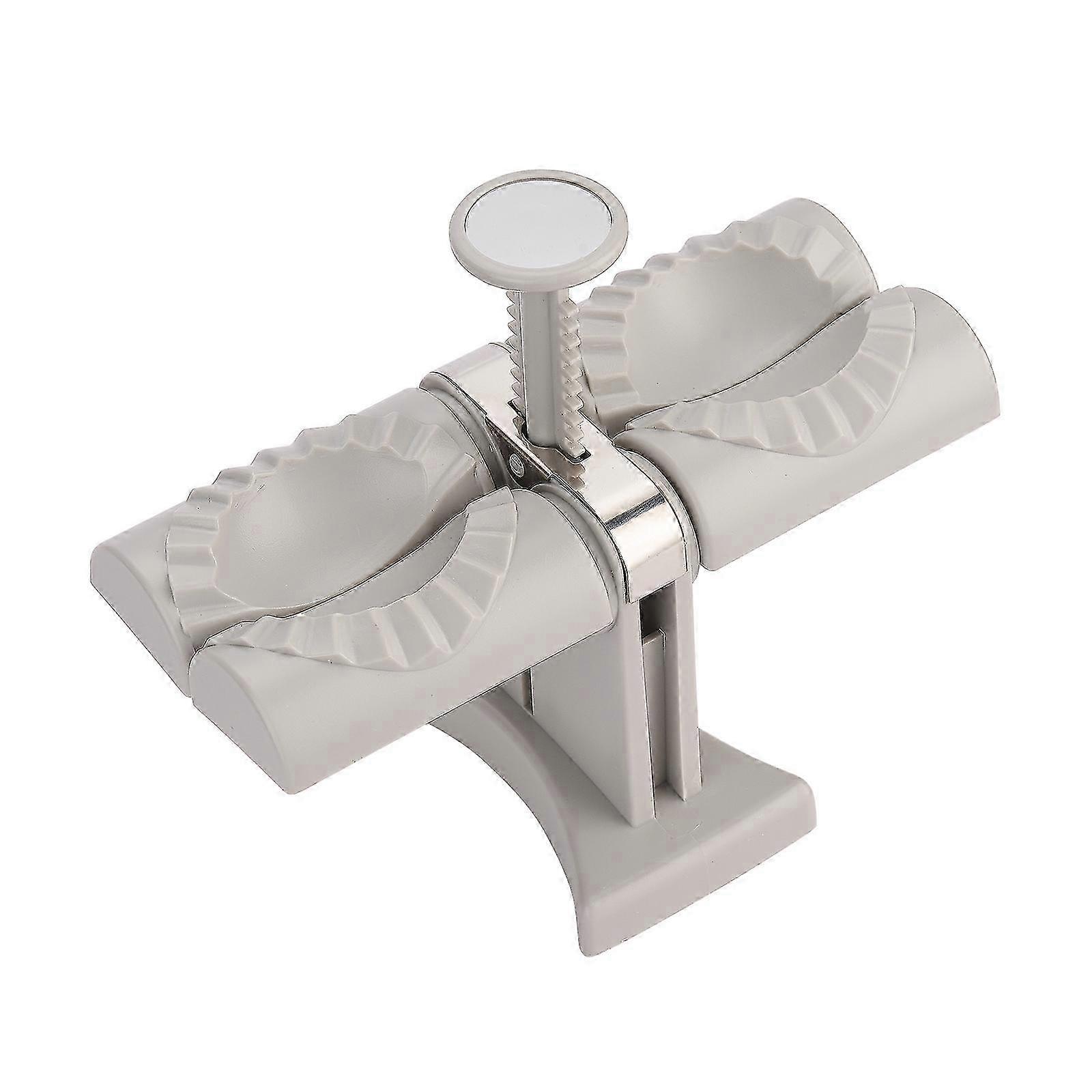 26-27 Double Head Automatic Dumpling Maker Wrapper Mould Kitchen Machine