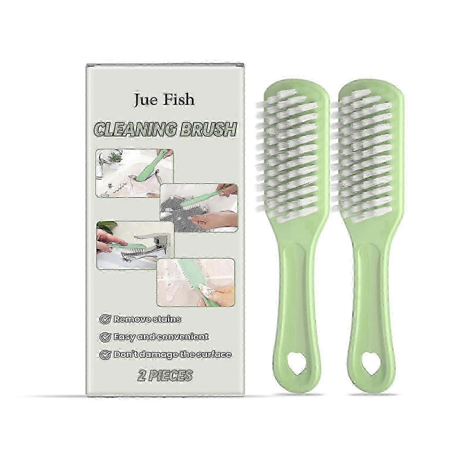 Multi-Purpose Soft Plastic Cleaning Brush - 2 Pack for Shoes, Sinks, Walls & Grease Removal