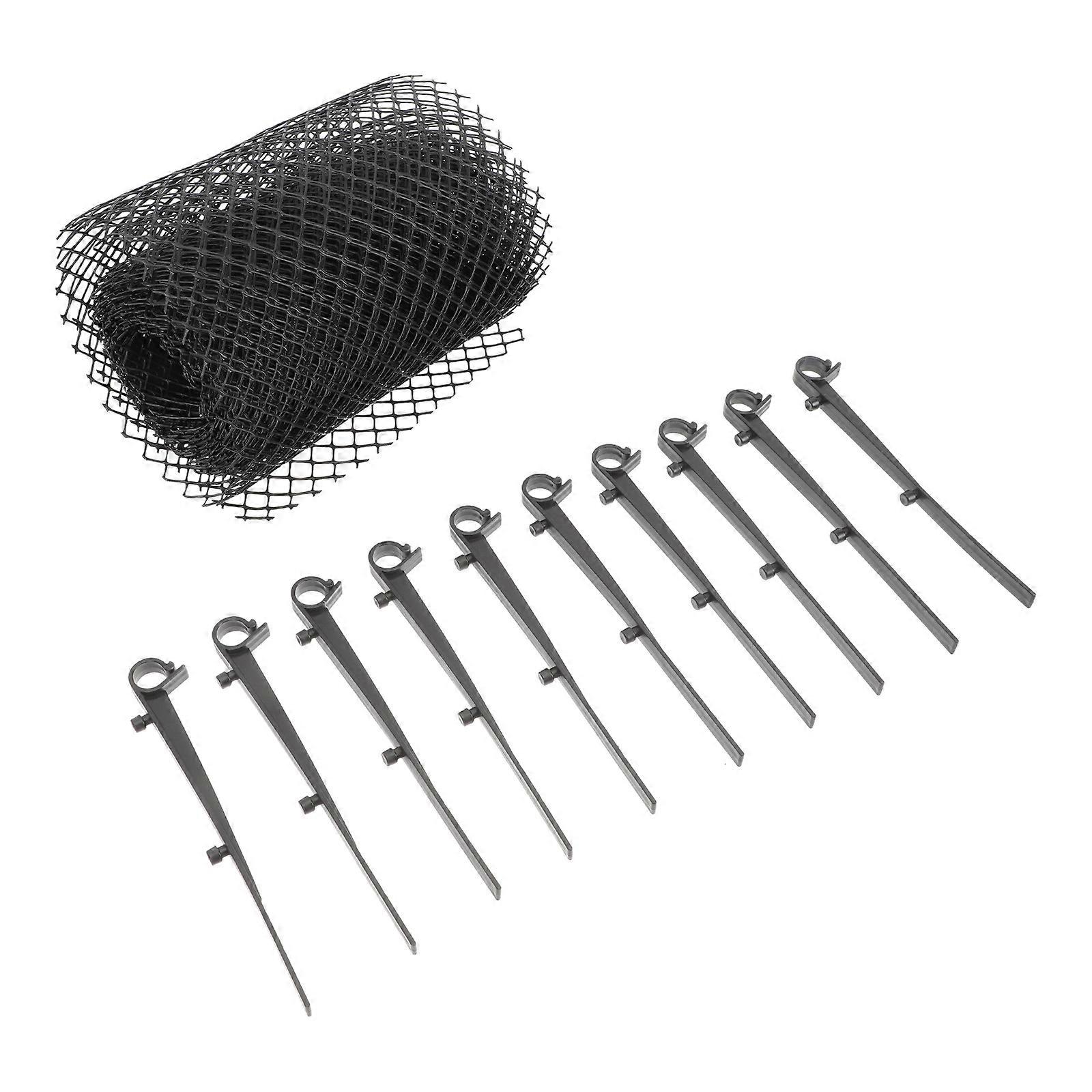 Plastic Gutter Guard Protective Mesh for Garden Leaf Control 1Set