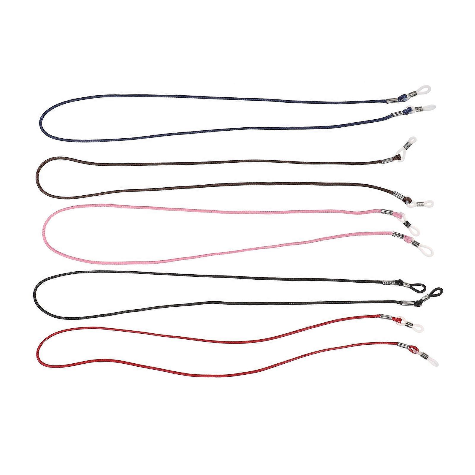Glasses Fixing Rope for Fixation 5Pcs Practical Cotton Eyeglass Lanyards Assorted Color