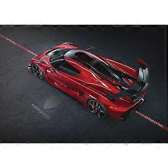 2020 Koenigsegg Jesko Cherry Jigsaw Puzzle Brain Teaser QT 1619