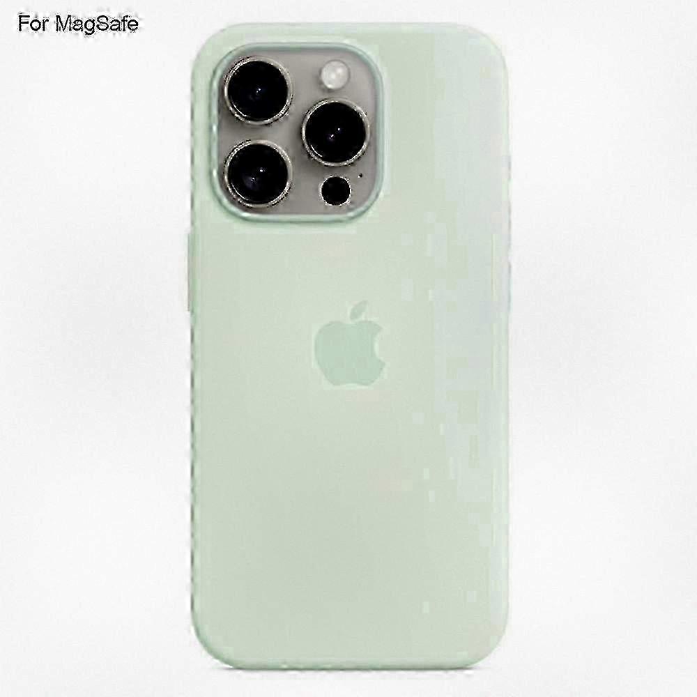 25-26 MagSafe Compatible Liquid Silicone Case for iPhone 15 Pro with PopSocket Support
