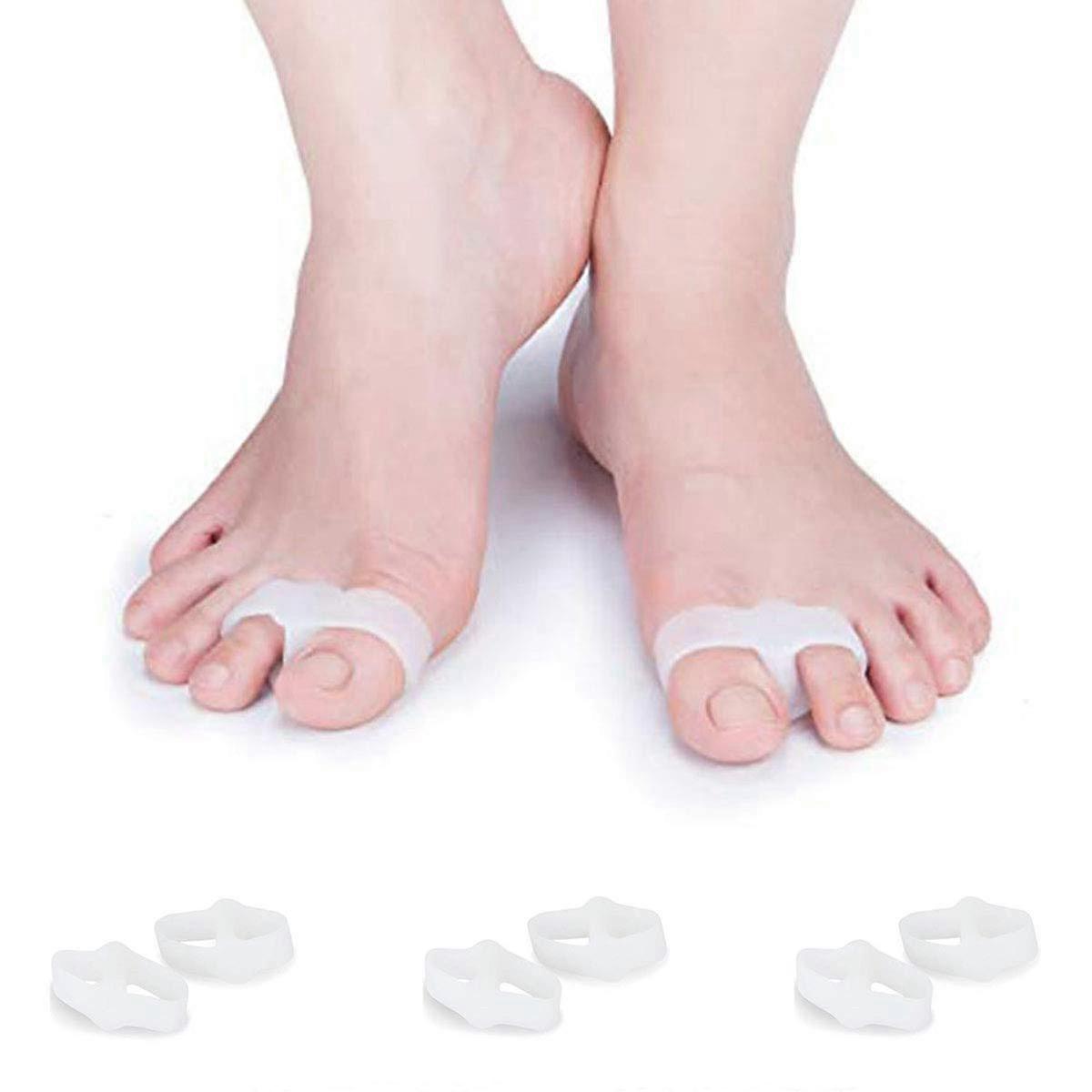 Bunion Corrector Gel Toe Separator for Pain Relief and Alignment, Double Loop, 3 Pairs