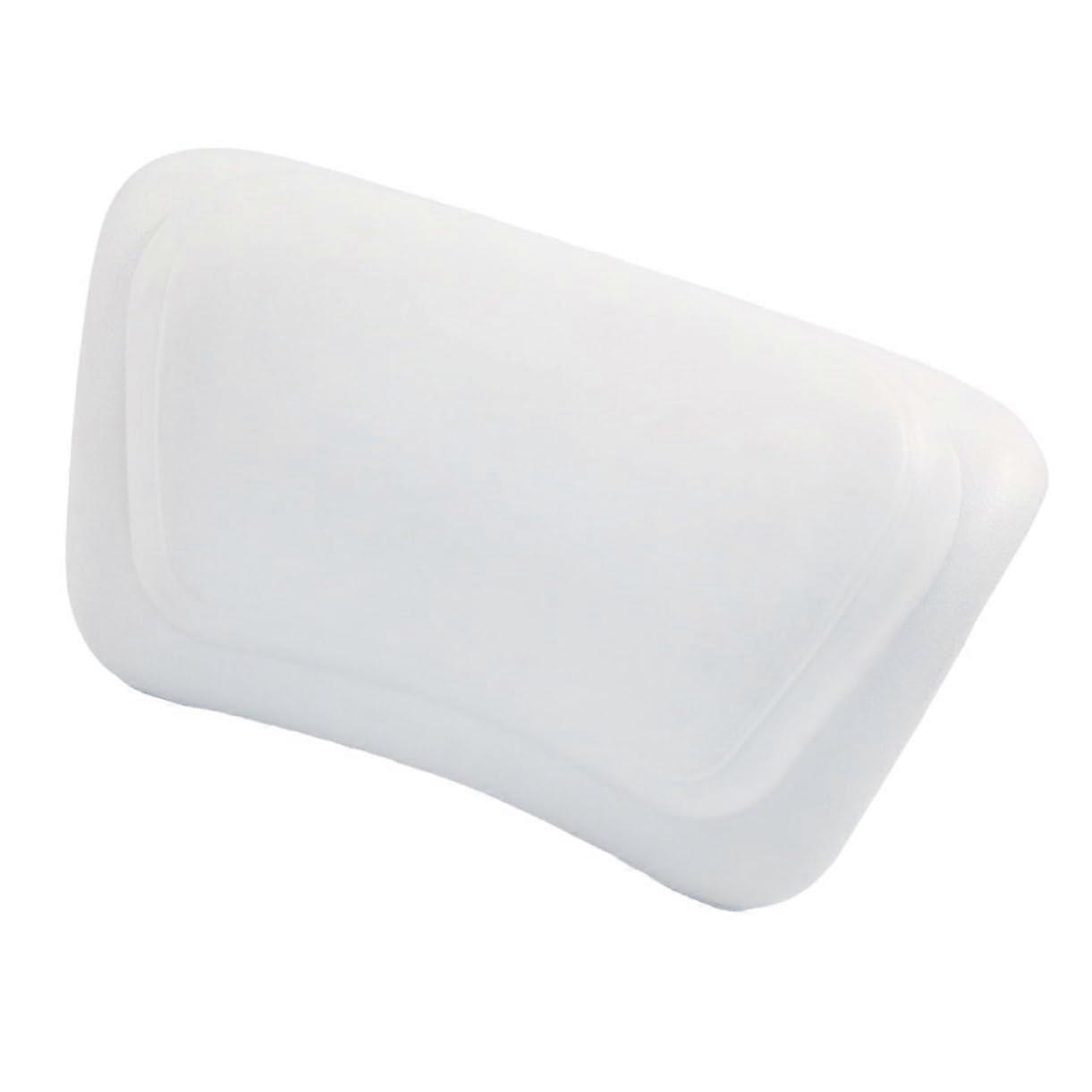 Bath Pillow with Ergonomic Neck Support, Waterproof PU Surface and Strong Suction Cups for Tub
