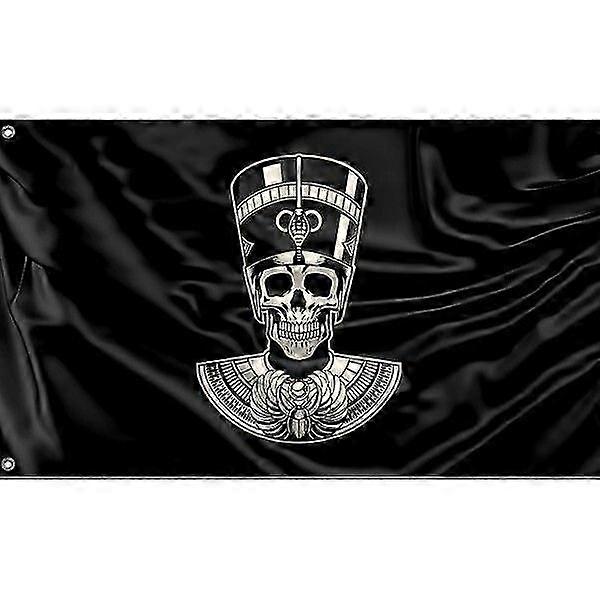 Egyptian Queen Skull Flag Pattern 1234